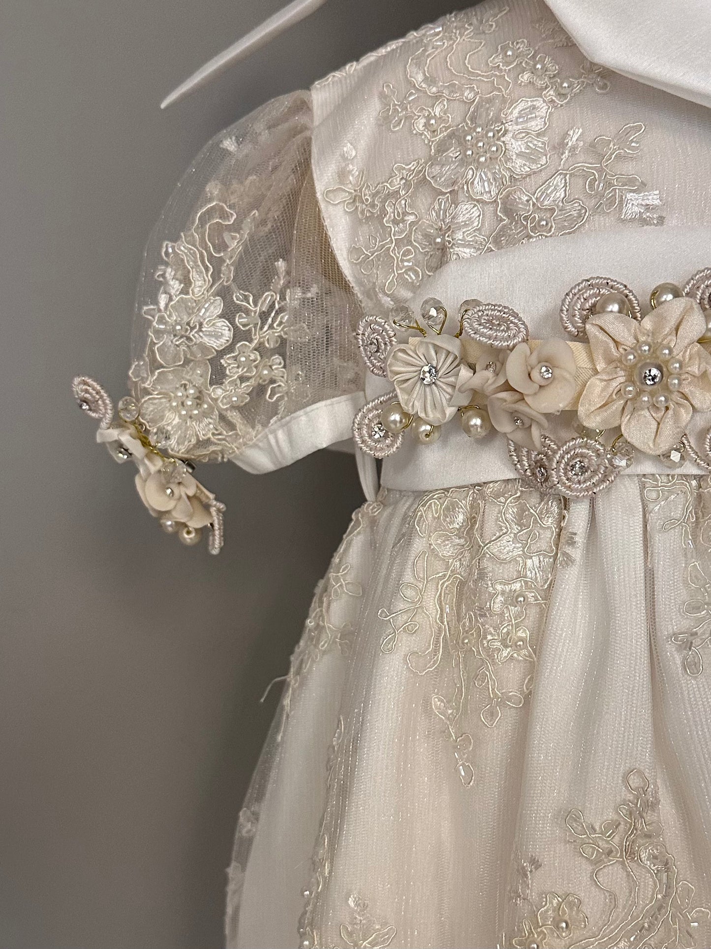 Ropón bautizo niña desmontable 98-Isela