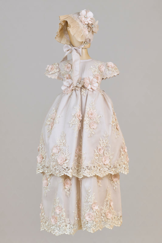 Ropón bautizo niña desmontable 98-Isabel