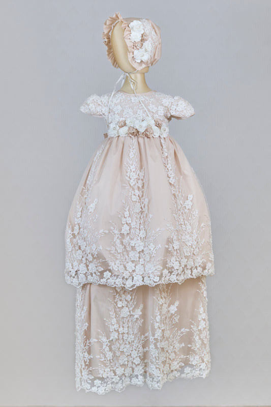 Ropón bautizo niña desmontable 145-Isabella