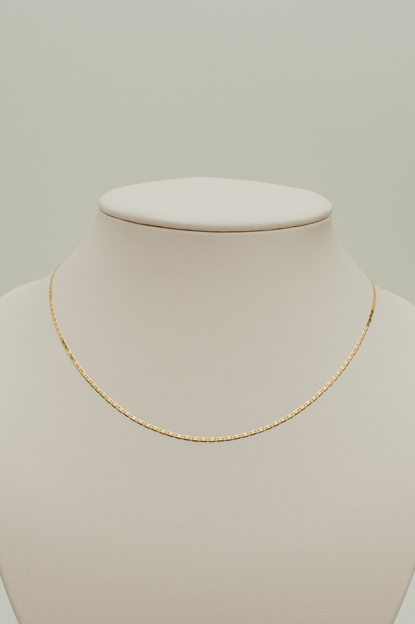 Cadena valentino espejo 14k