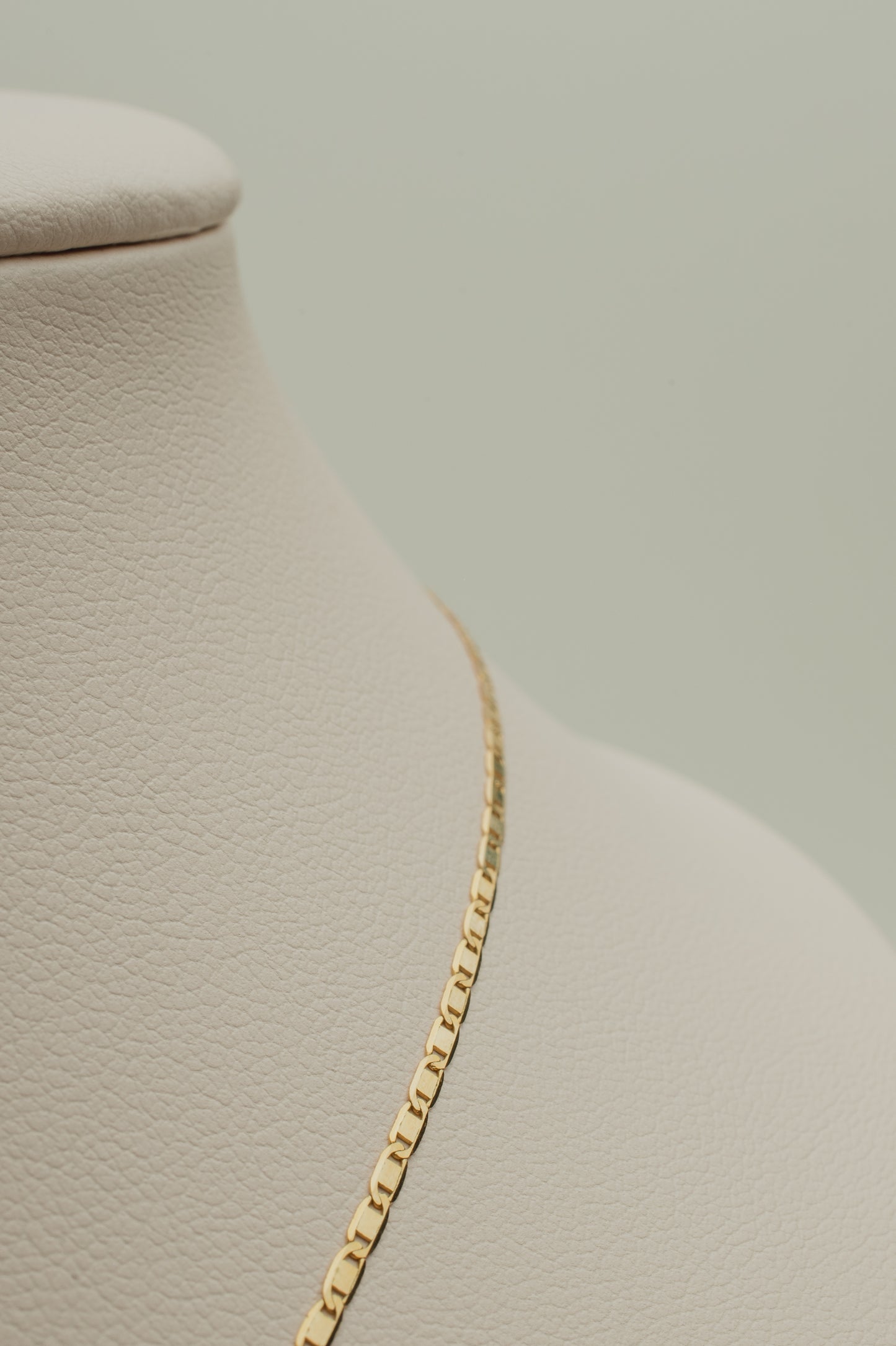 Cadena valentino espejo 14k