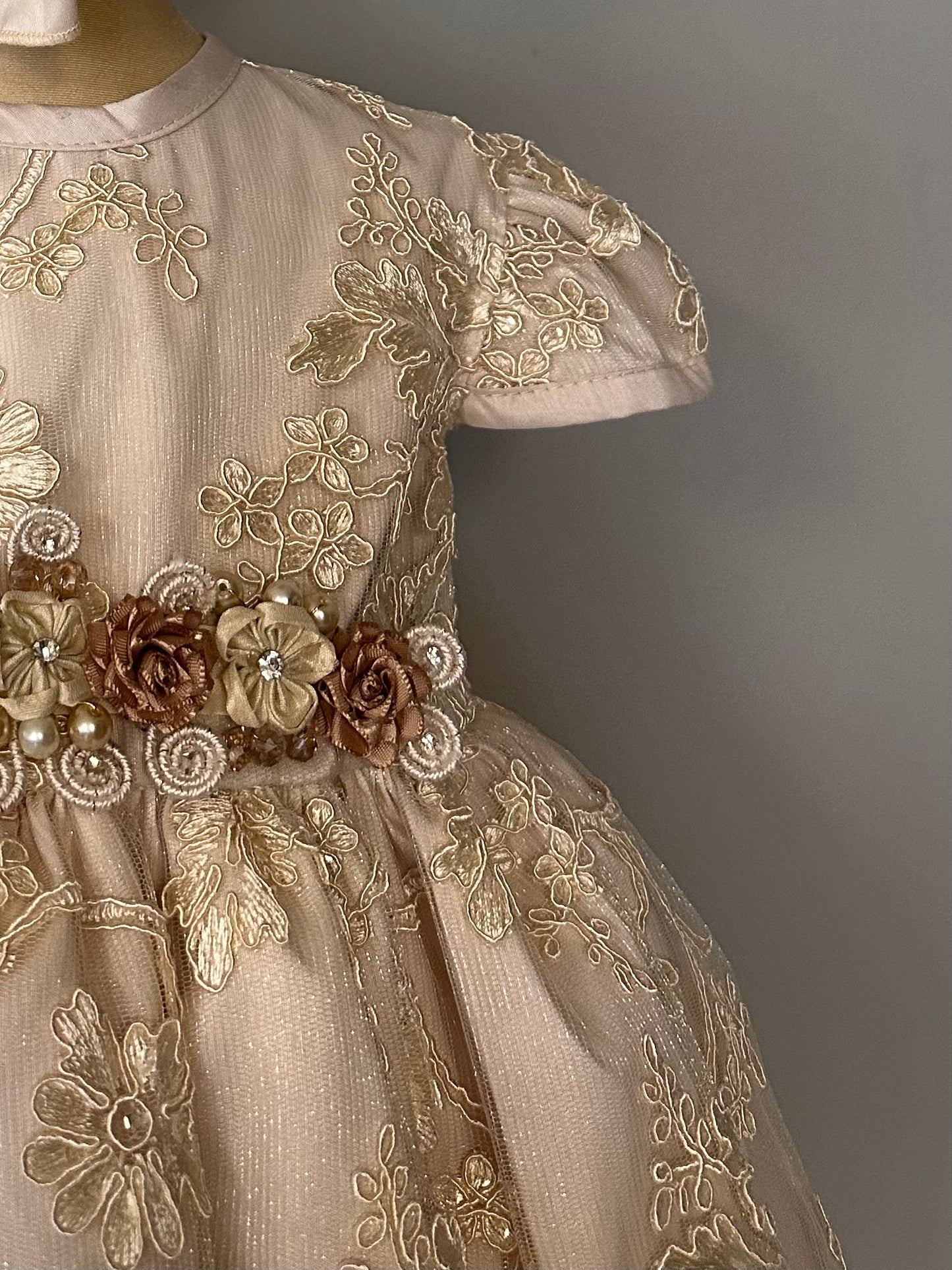 Ropón bautizo niña desmontable 85-Pao