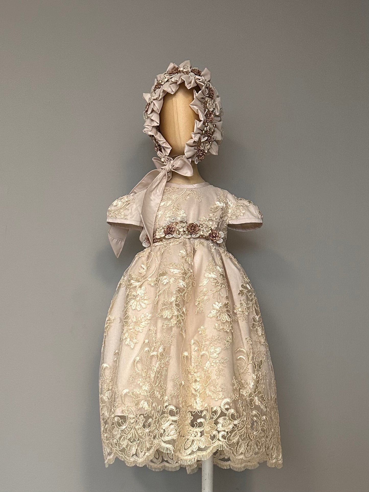 Ropón bautizo niña desmontable 85-Pao