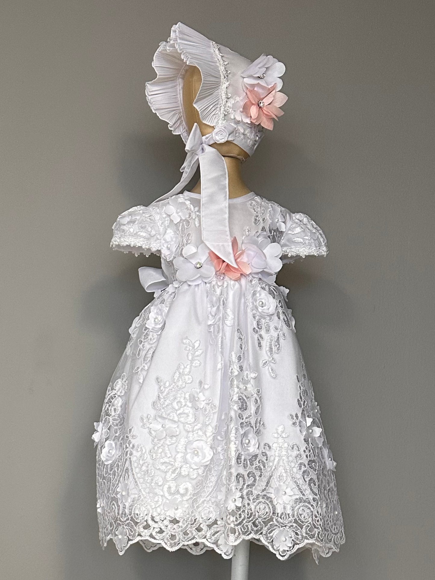 Ropón bautizo niña desmontable 98-Isabel