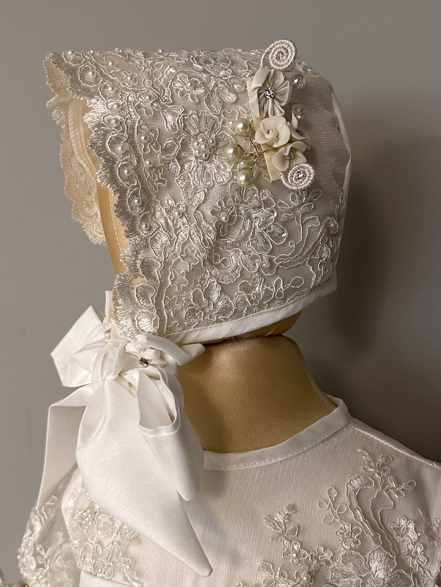 Ropón bautizo niña desmontable 98-Isela