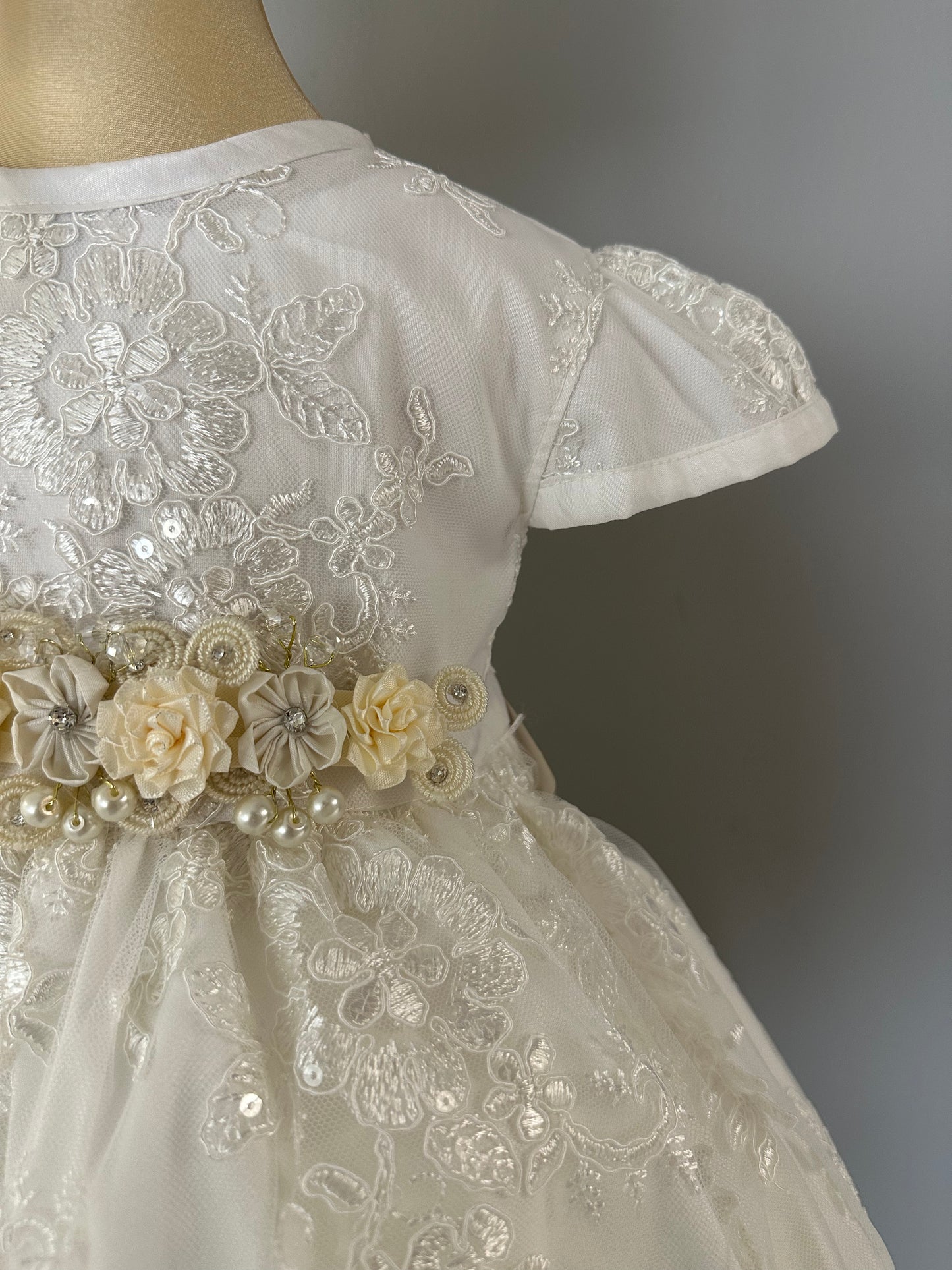 Ropón bautizo niña desmontable 85-Pao