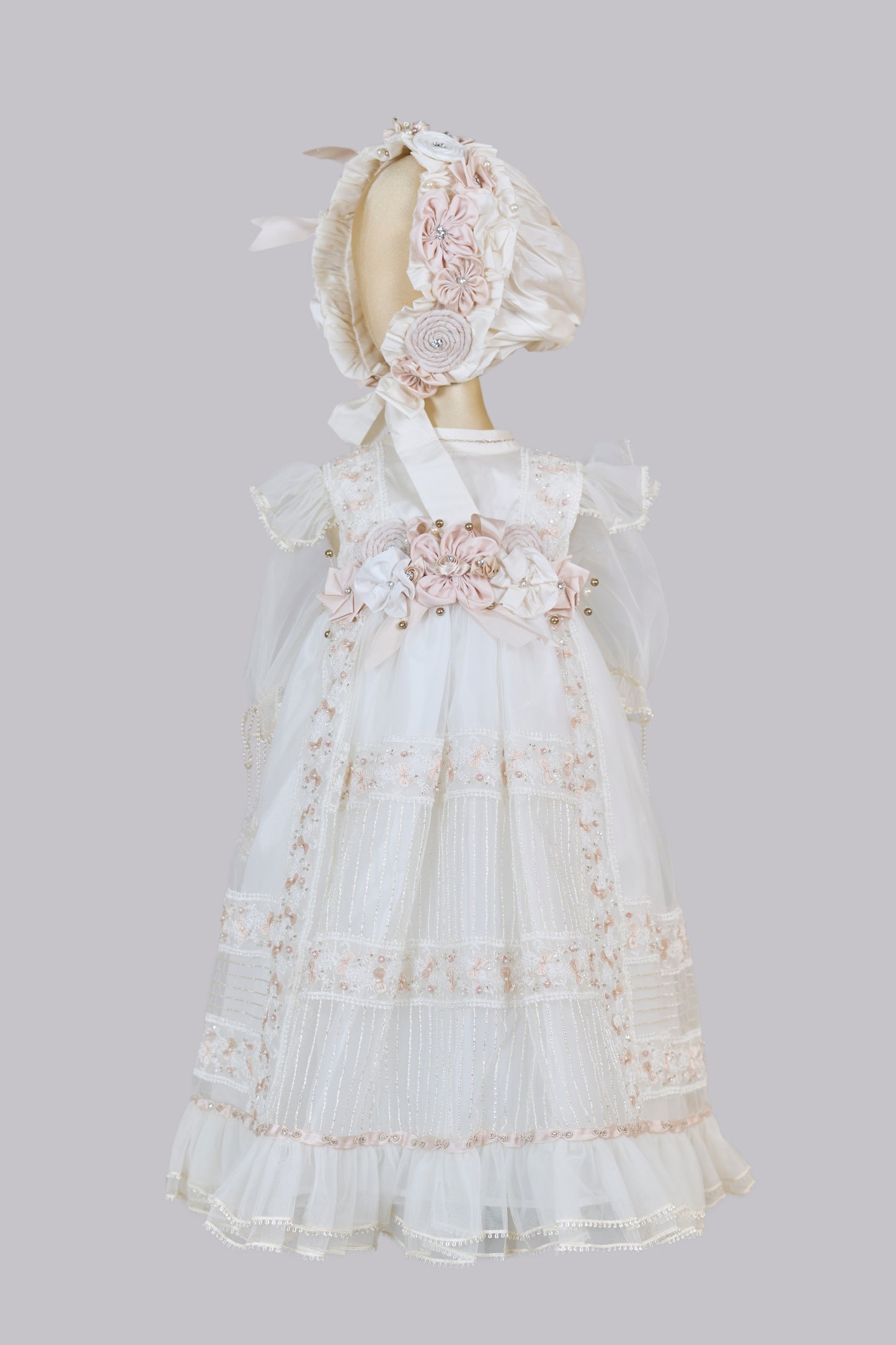 Ropón bautizo niña desmontable 146-Ilse