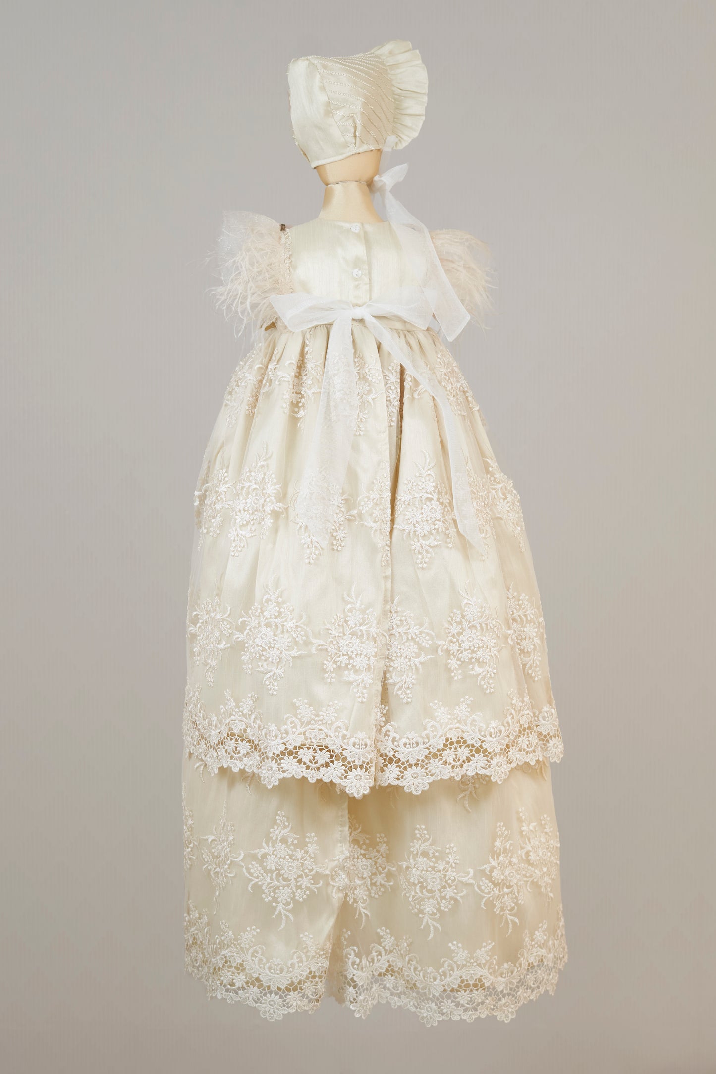 Ropón bautizo niña desmontable 93- Inés