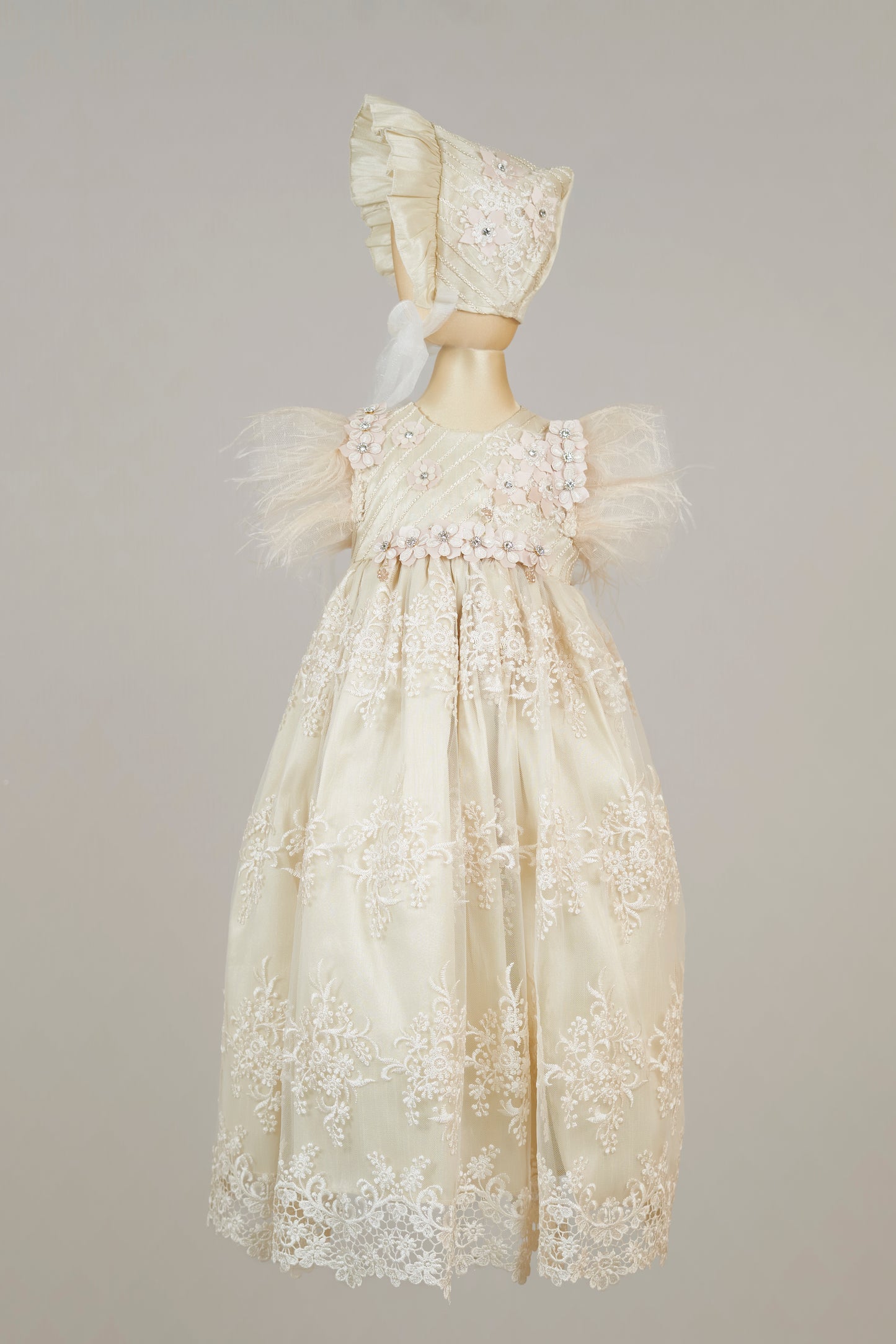 Ropón bautizo niña desmontable 93- Inés