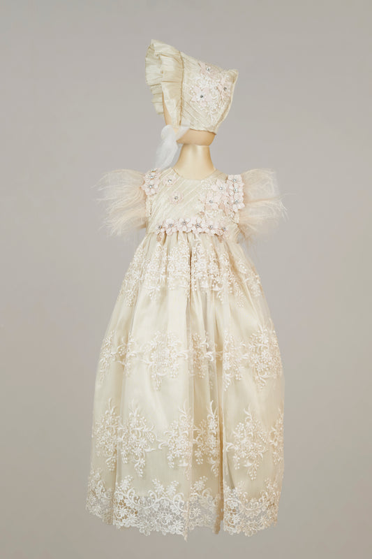 Ropón bautizo niña desmontable 93- Inés