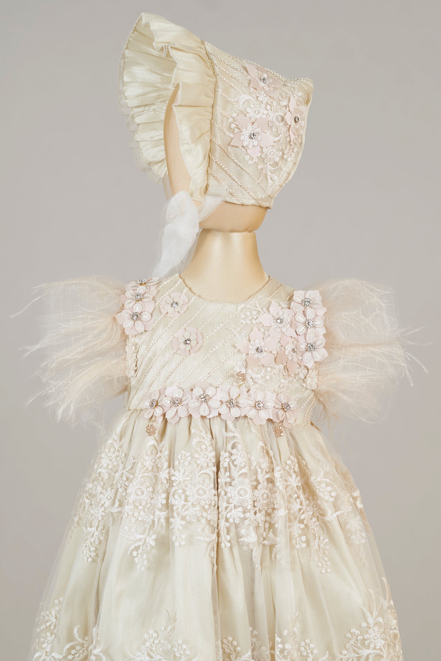 Ropón bautizo niña desmontable 93- Inés