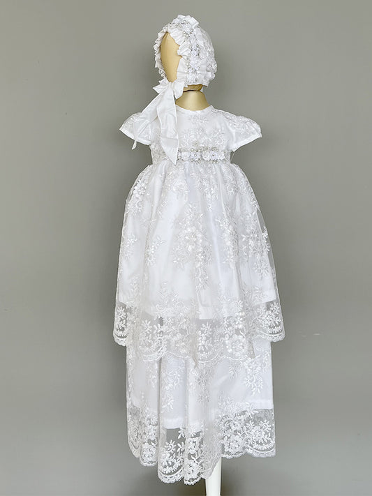 Ropón bautizo niña desmontable 85-Pao