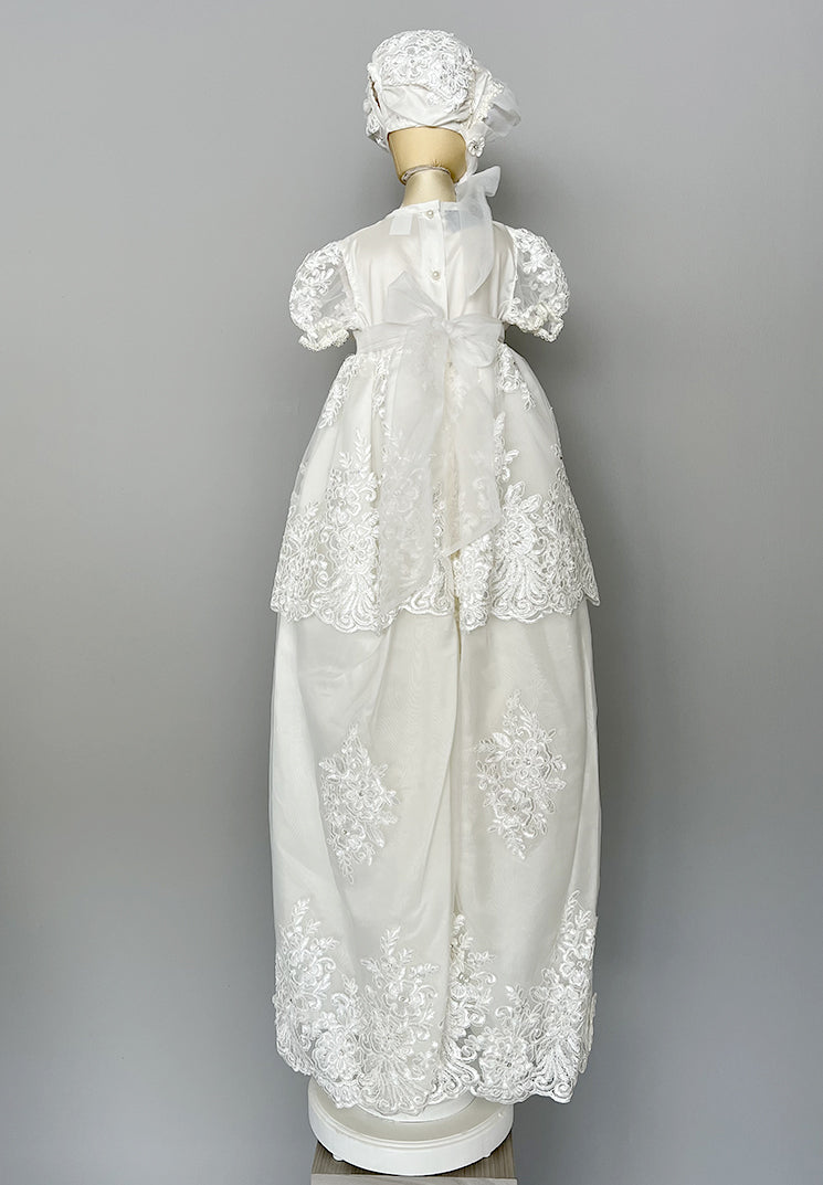 Ropón bautizo niña 1 pieza  85-Cecilia