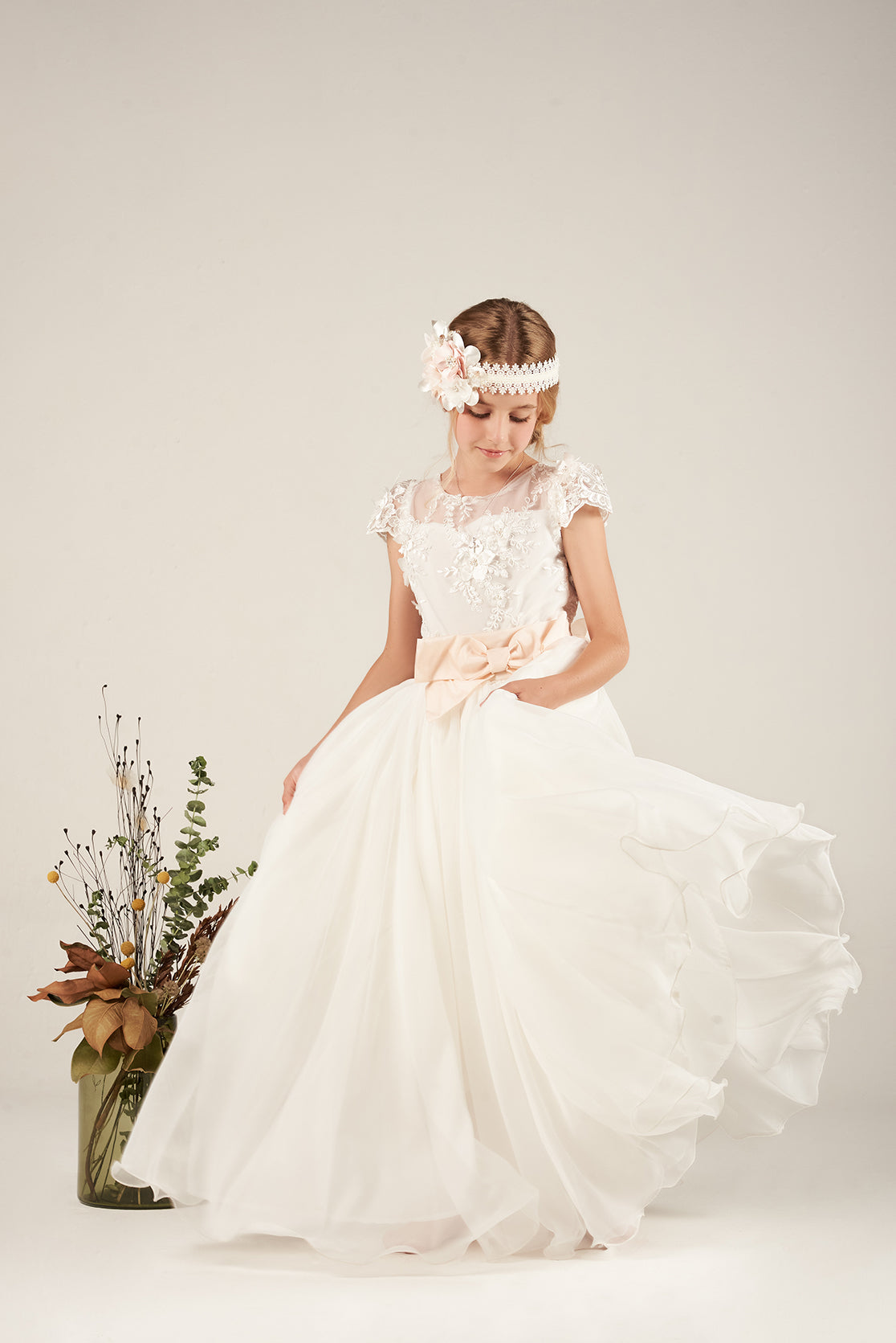 Vestido Primera Comunión 12-Flor