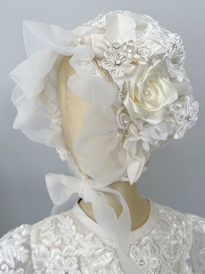 Ropón bautizo niña 1 pieza  85-Cecilia