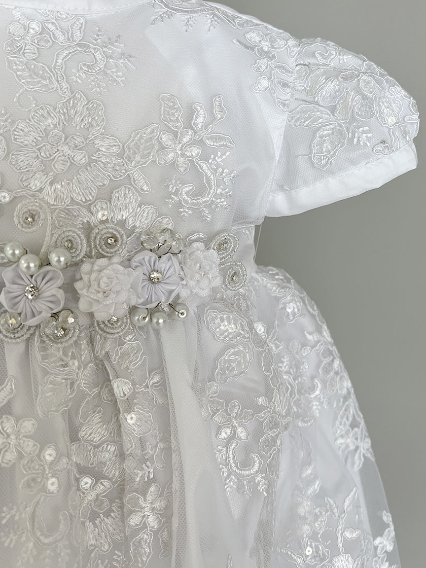 Ropón bautizo niña desmontable 85-Pao