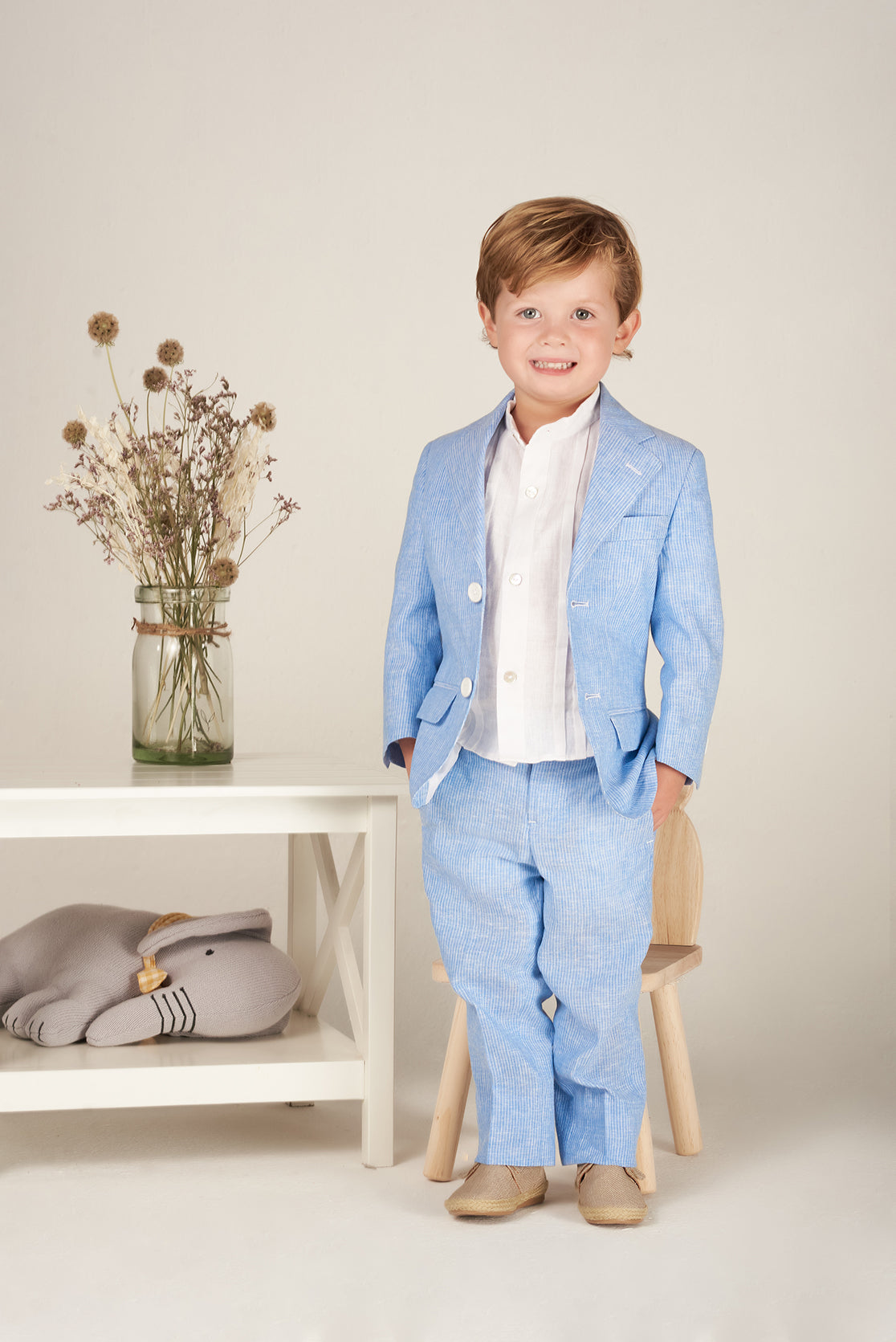 Traje lino 181-rayas