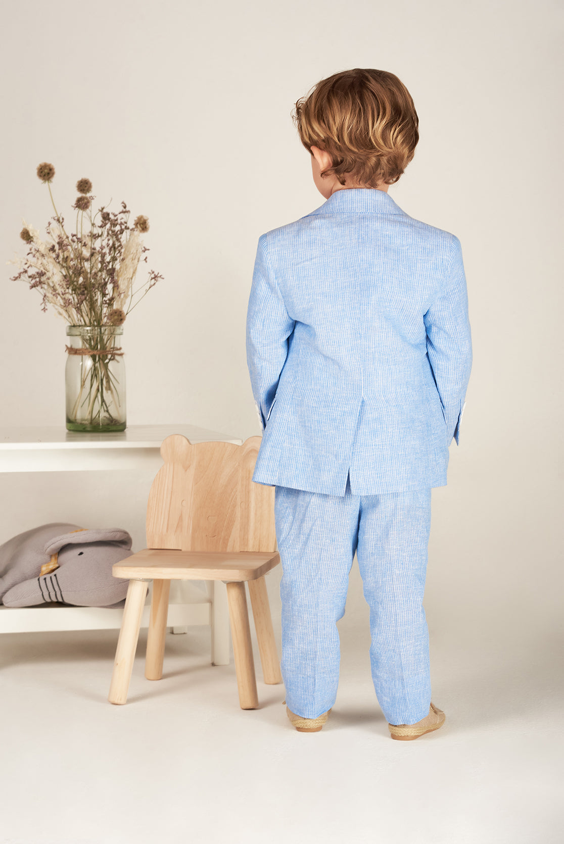 Traje lino 181-rayas